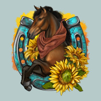Western Horse With Horseshoe Heavy Core Tee | Teevron