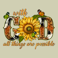 With God All Things Are Possible With Sunflower Heavy Core Tee | Teevron
