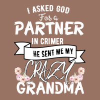 I Asked God For A Partner In Crime He Sent Me My Crazy Grandma Premium Hoodie | Teevron