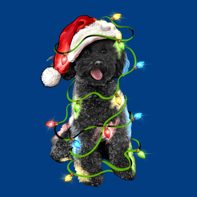 Christmas Black Poodles Dog Premium Sweatshirt by LillyAllenDesigns | Teevron