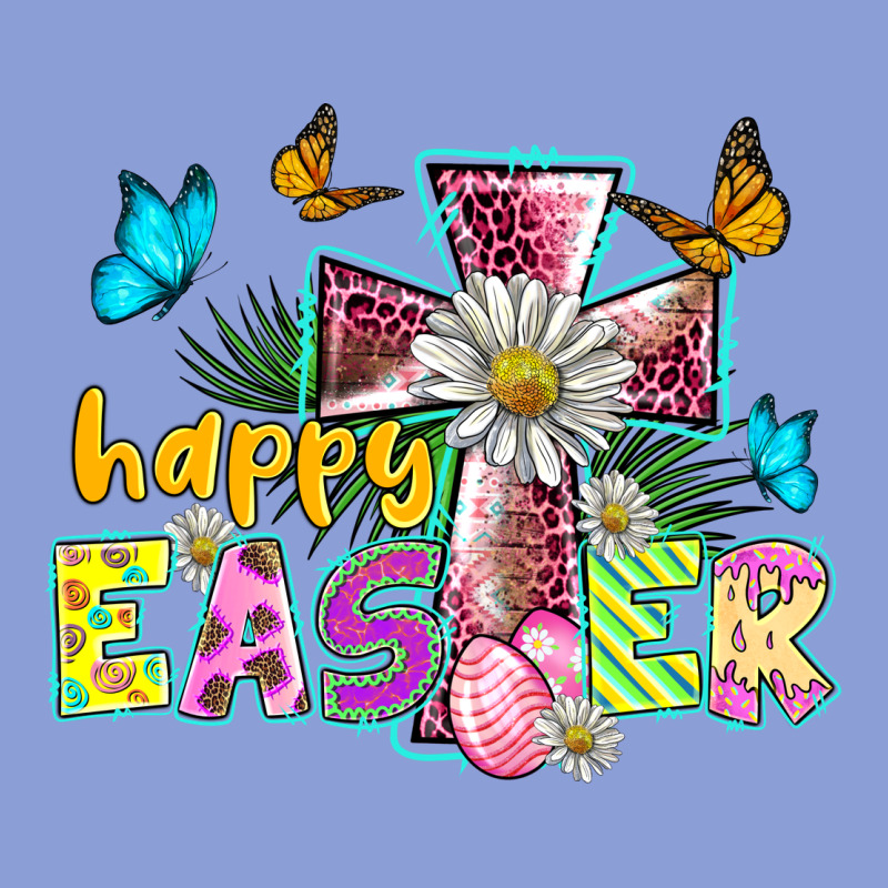 Happy Easter Cross Long Sleeve Tee by BarkalooDesign | Teevron