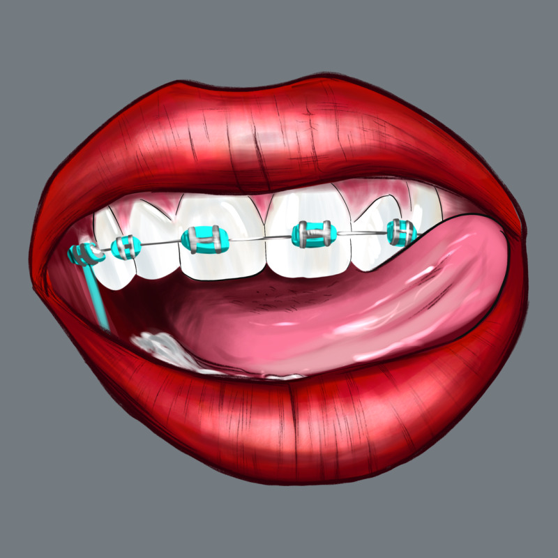 Lips Dental Braces Heavyweight Sweatshirt by Artiststas | Teevron