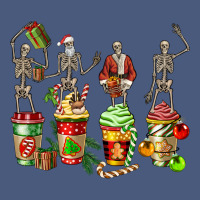 Christmas Skeleton Coffee Cups Vintage Hoodie | Teevron