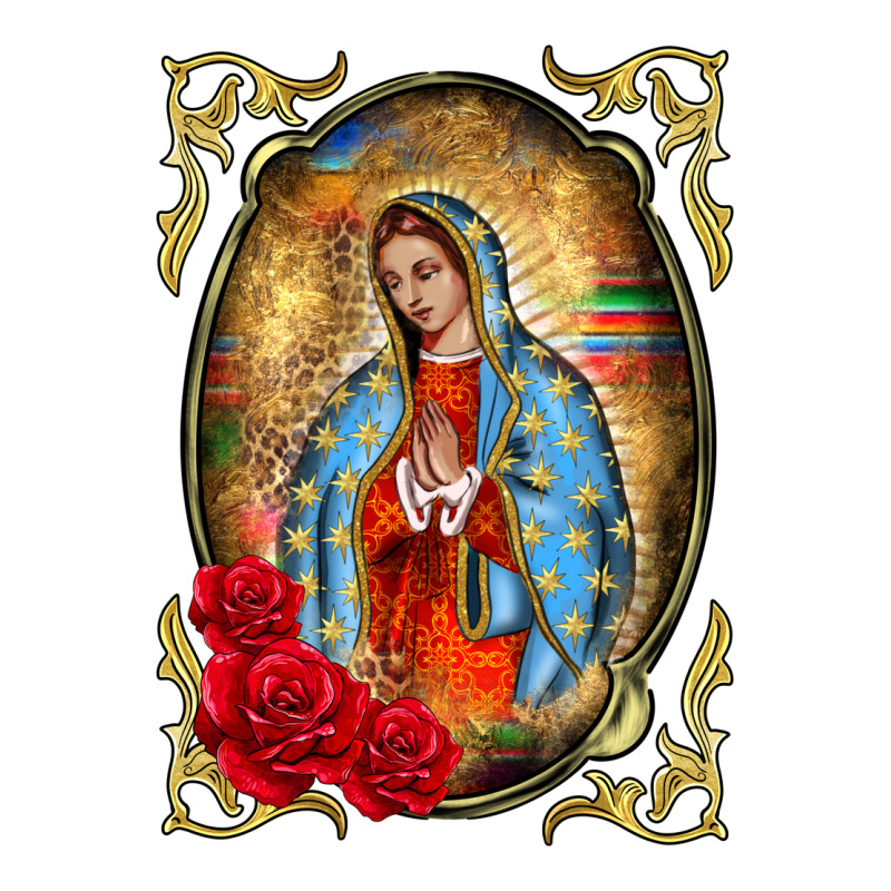 Our Lady Of Guadalupe Frame Long Sleeve Tee by BarkalooDesign | Teevron