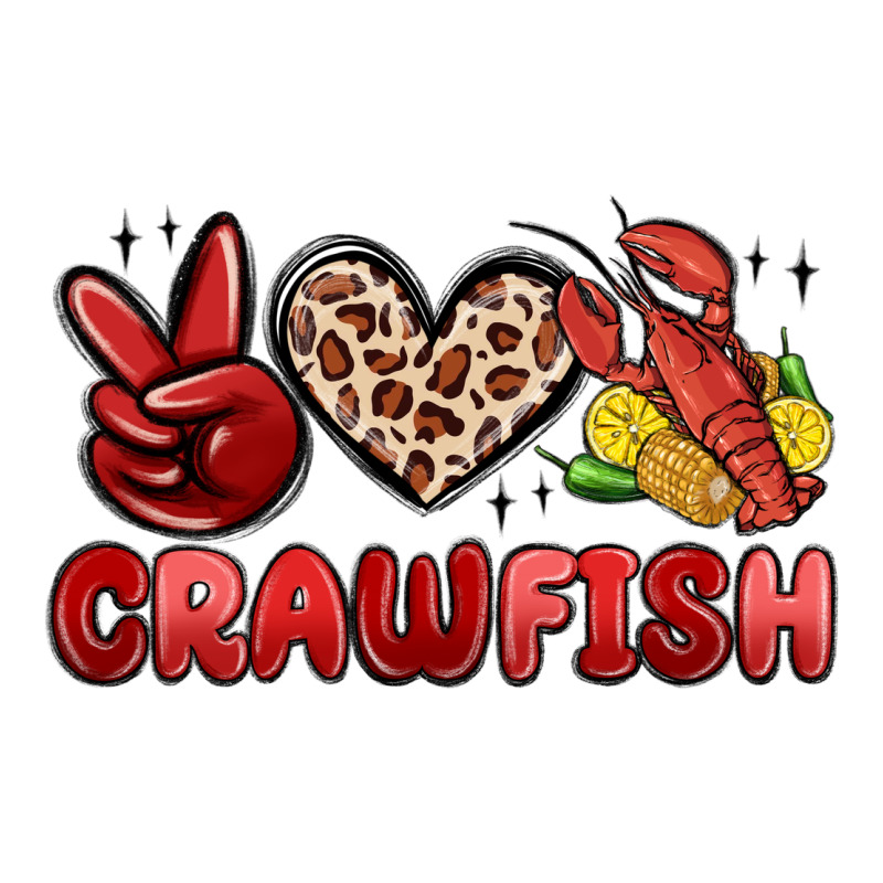 Peace Love Crawfish Zipper Hoodie by MaliasSmallBusiness | Teevron