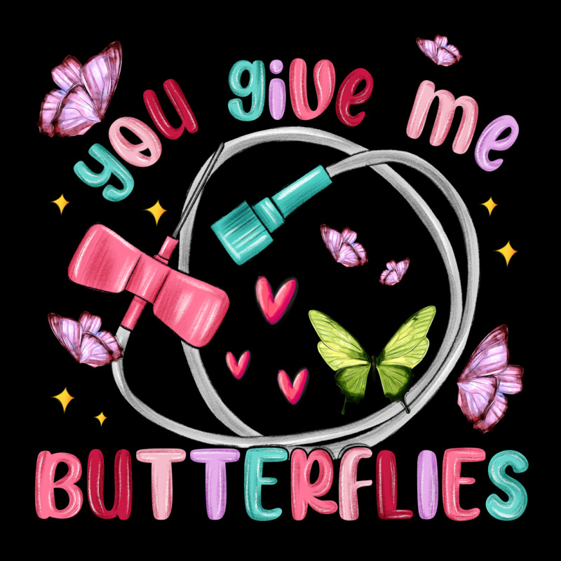 You Give Me Butterflies Zipper Hoodie by MaliasSmallBusiness | Teevron