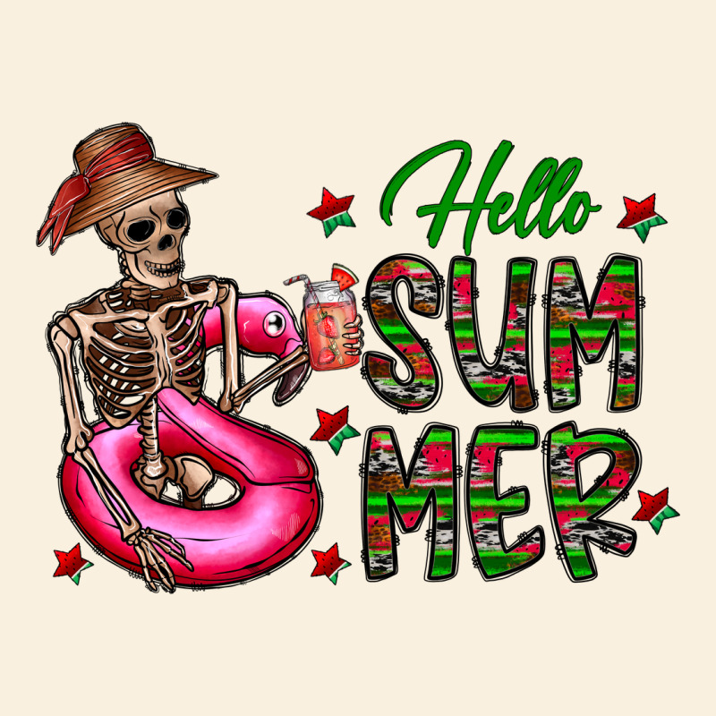 Hello Summer Vintage Hoodie by CowhideDigitalArt | Teevron