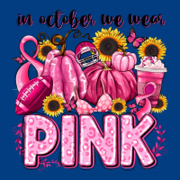 In October We Wear Pink Football Premium Sweatshirt | Teevron