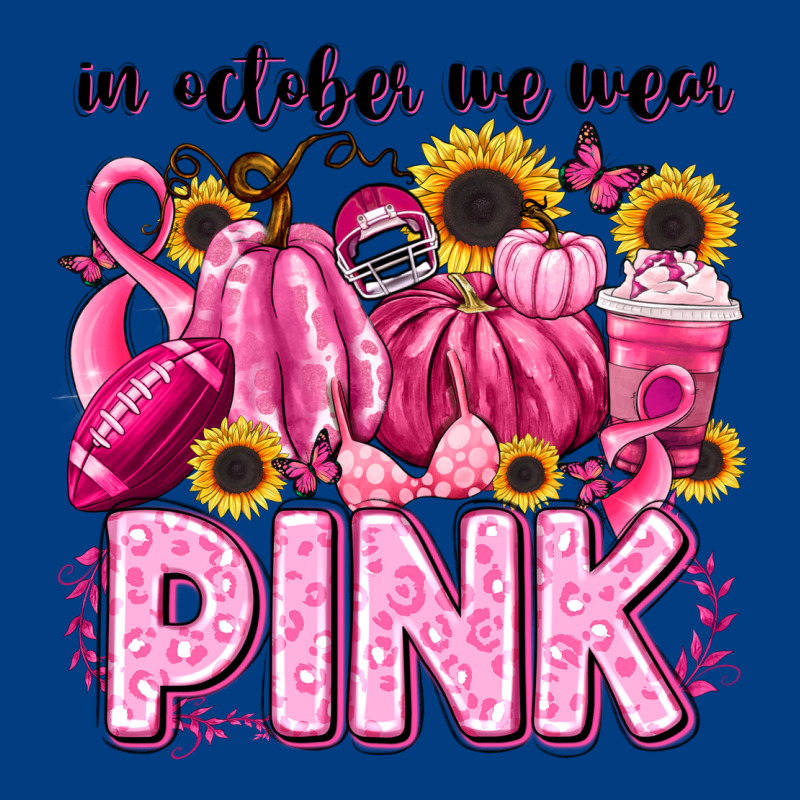 In October We Wear Pink Football Premium Sweatshirt by LillyAllenDesigns | Teevron