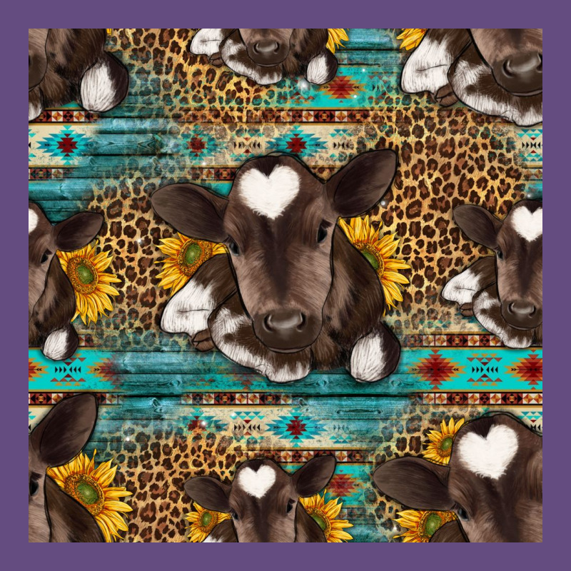 Western Baby Calf Seamless Pattern Vintage Hoodie by HRA Design Shop | Teevron