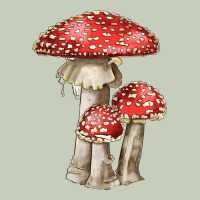 Autumn Mushroom Illustrations Long Sleeve Tee | Teevron