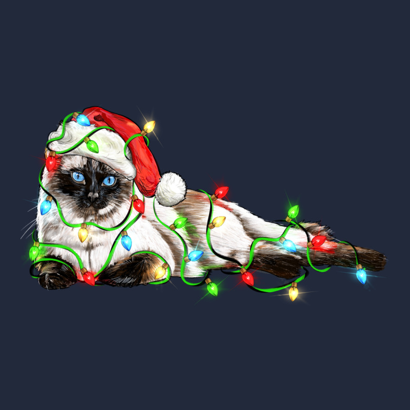 Christmas Siamese Cat Premium Sweatshirt by LillyAllenDesigns | Teevron