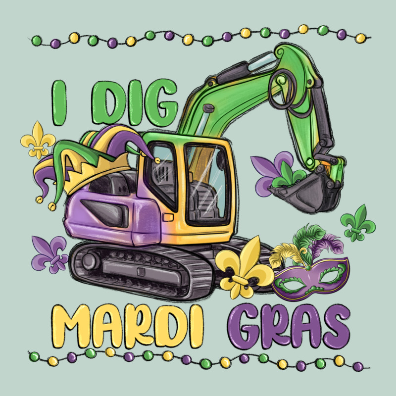 I Dig Mardi Gras Zipper Hoodie by MaliasSmallBusiness | Teevron