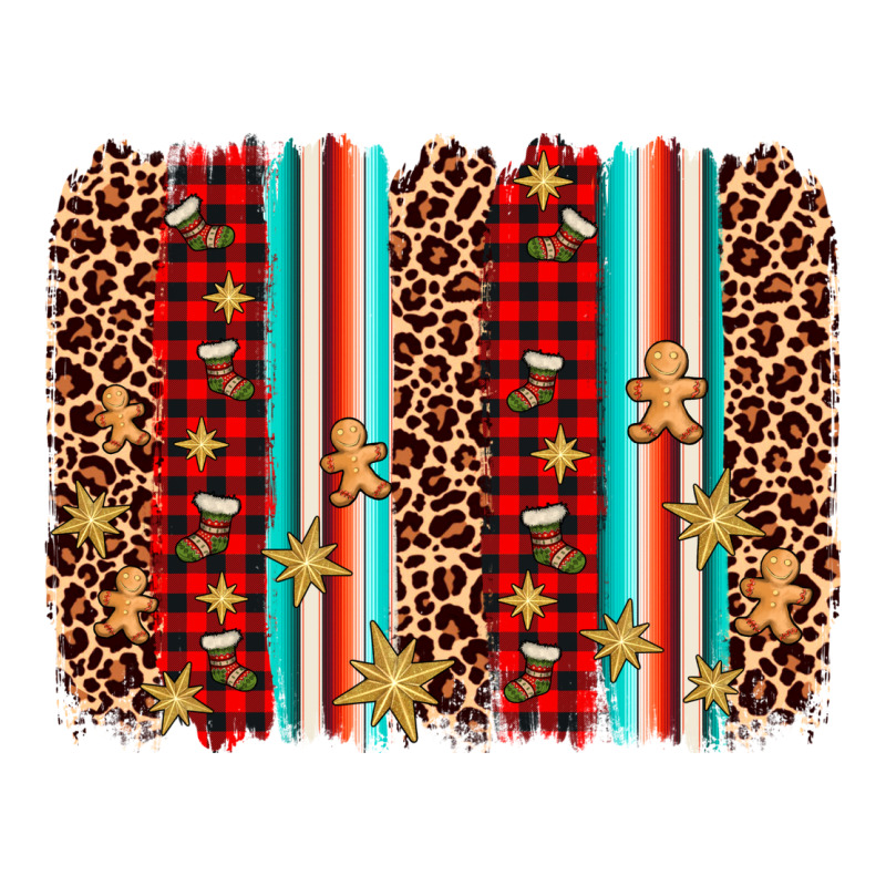Christmas Socks Cookie Leopard Brushstroke Classic Tee by AdoDesignShop | Teevron