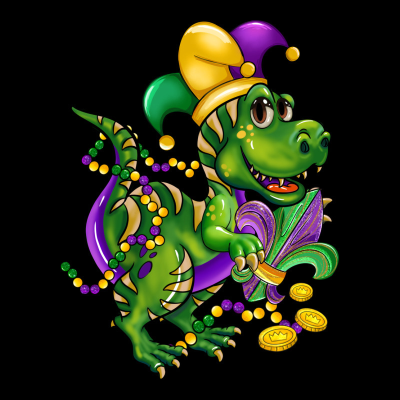 Mardi Gras Trex Urban Hoodie by CowGirlArtShop | Teevron