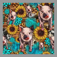 Cute Pig With Patches Seamless Pattern Vintage Hoodie | Teevron