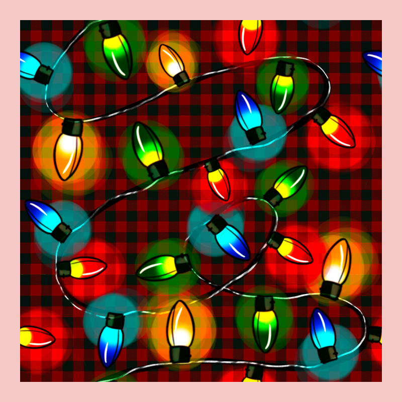 Christmas Lights Seamless Pattern Urban Heavy Tee by BundleAndBundleShop | Teevron
