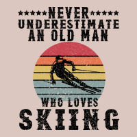Never Underestimate An Old Man Who Loves Skiing Premium Hoodie | Teevron