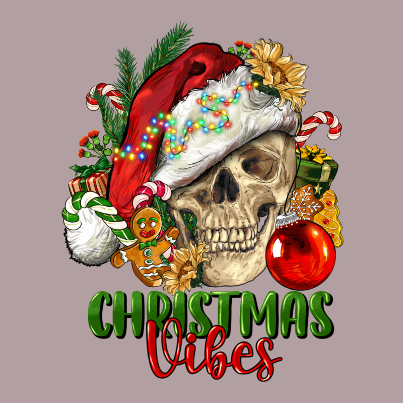 Christmas Vibes Human Skull Vintage Hoodie by FaDigitalArtStudio | Teevron