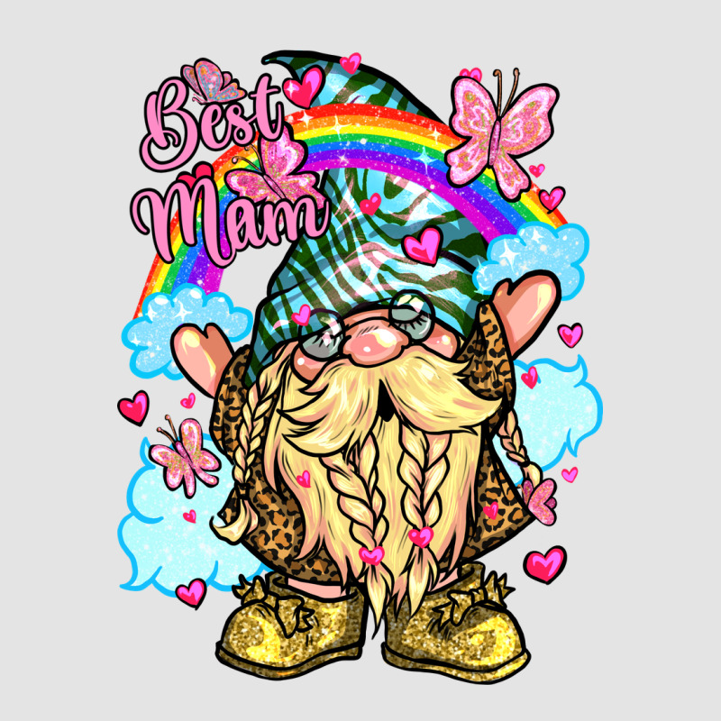 Best Mom Gnome Rainbow Clouds Butterfly Glitter Premium Sweatshirt by LillyAllenDesigns | Teevron