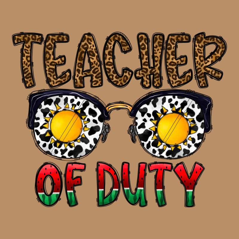 Teacher Of Duty Vintage Hoodie by CowhideDigitalArt | Teevron