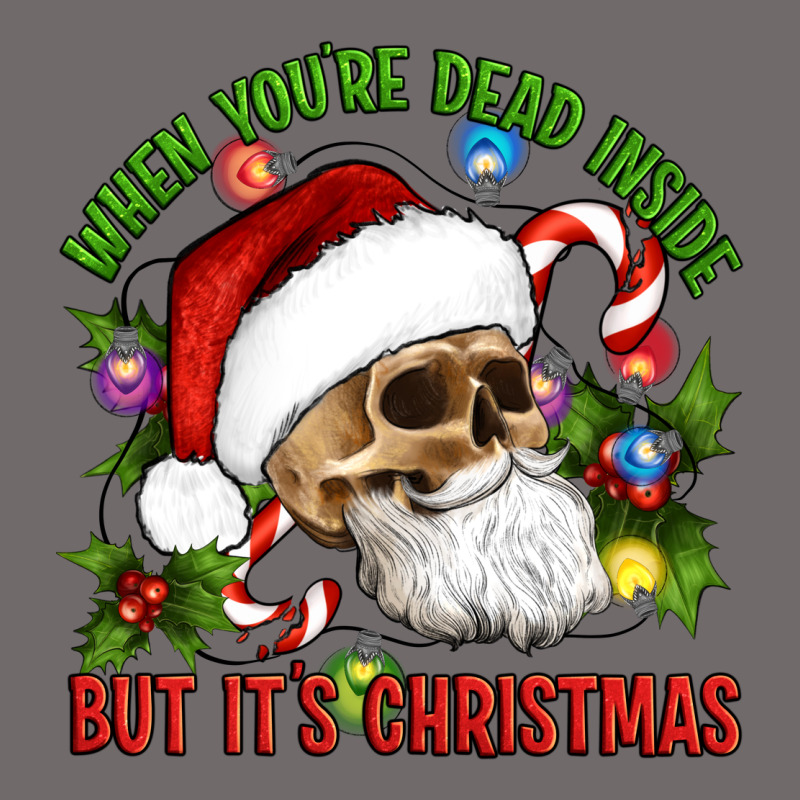 When You're Dead Inside But It's Christmas Hippie Skeleton Santa Urban Heavy Tee by Artiststas | Teevron