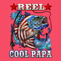 Reel Cool Papa American Flag Bass Fishing Premium Sweatshirt | Teevron
