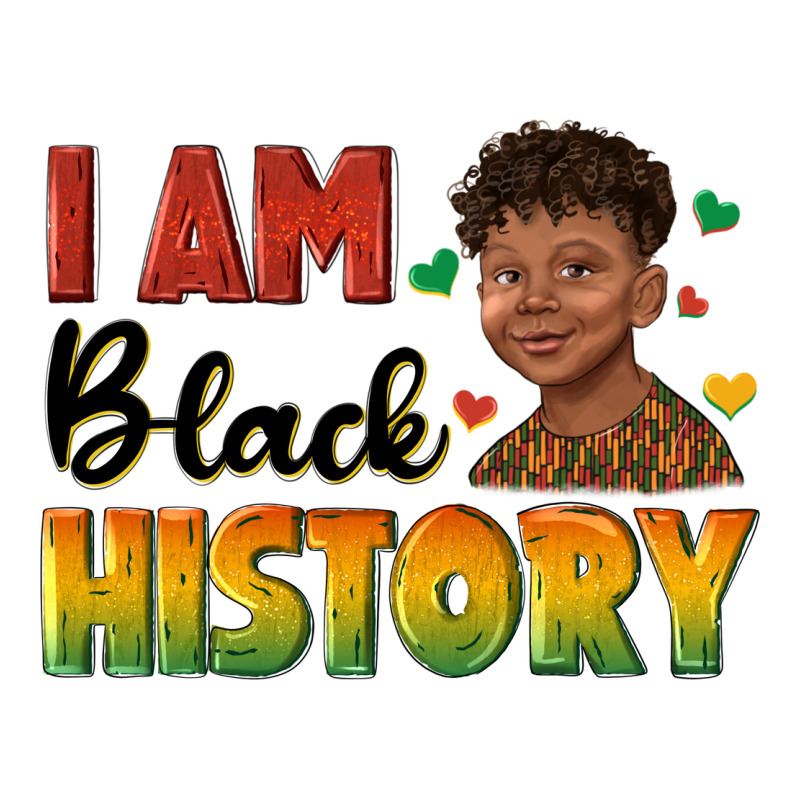 I Am Black History With Afro Black Boy Premium Tee by texasbilliewilder | Teevron