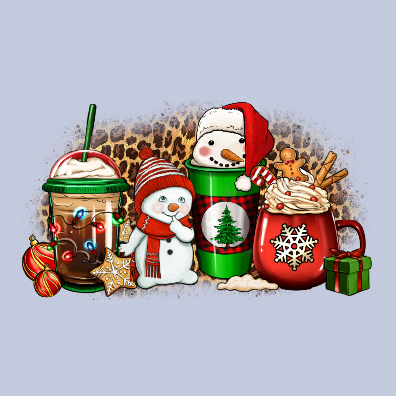 Christmas Snow Coffee Cups Long Sleeve Tee by Jasminsmagicworld | Teevron