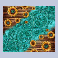 Tooled Leather And Sunflowers Long Sleeve Tee | Teevron