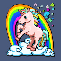 Cute Unicorn With Rainbow Vintage Hoodie | Teevron