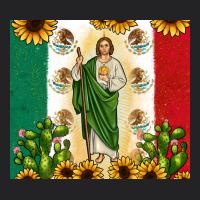 San Judas With Mexican Flag Vintage Tee | Teevron