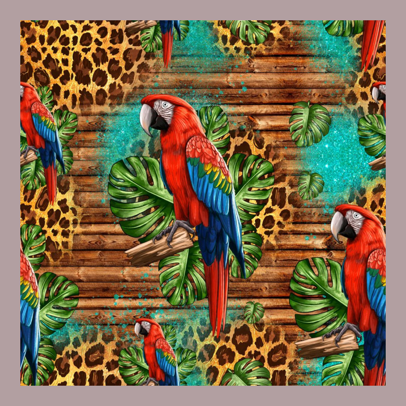 Macaw Parrot Seamless Pattern Vintage Hoodie by HRA Design Shop | Teevron