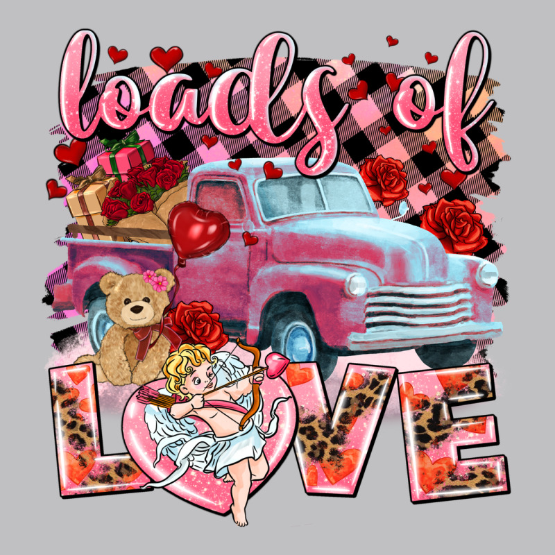 Loads Of Love Valentines Day Truck Long Sleeve Tee by NancyCooperArtShop | Teevron