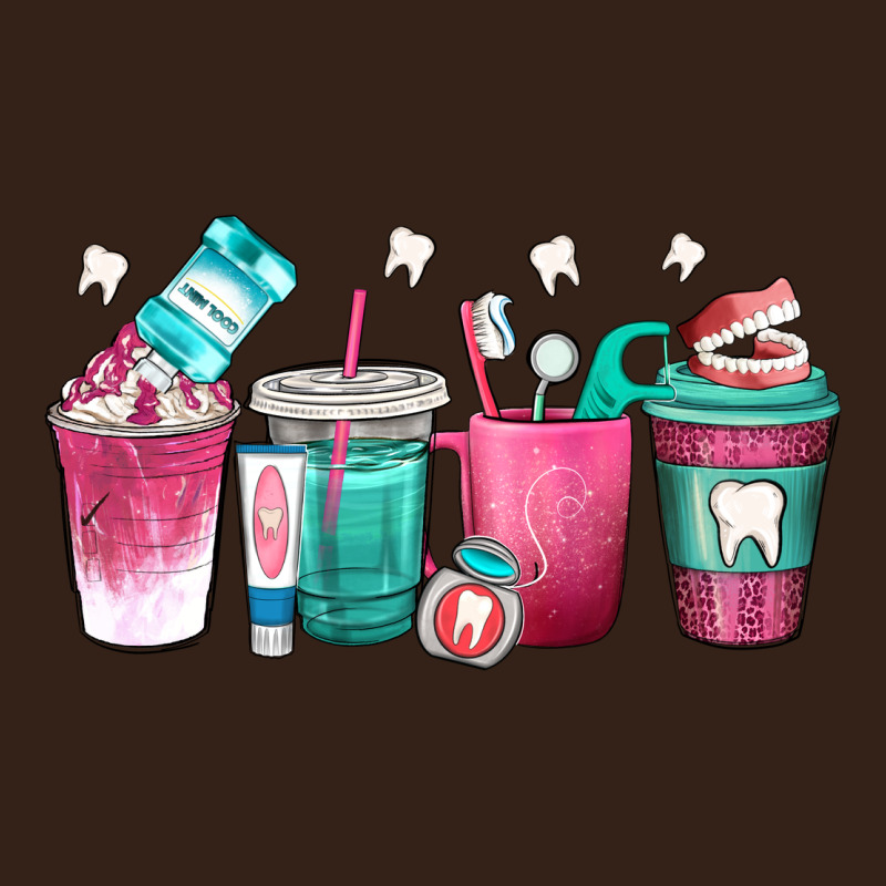 Dentist Coffee Cups Heavy Core Tee by texasbilliewilder | Teevron
