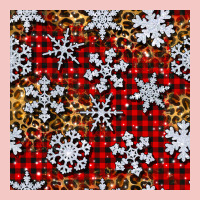 Christmas Snow Crystals With Plaid Seamless Pattern Urban Heavy Tee | Teevron