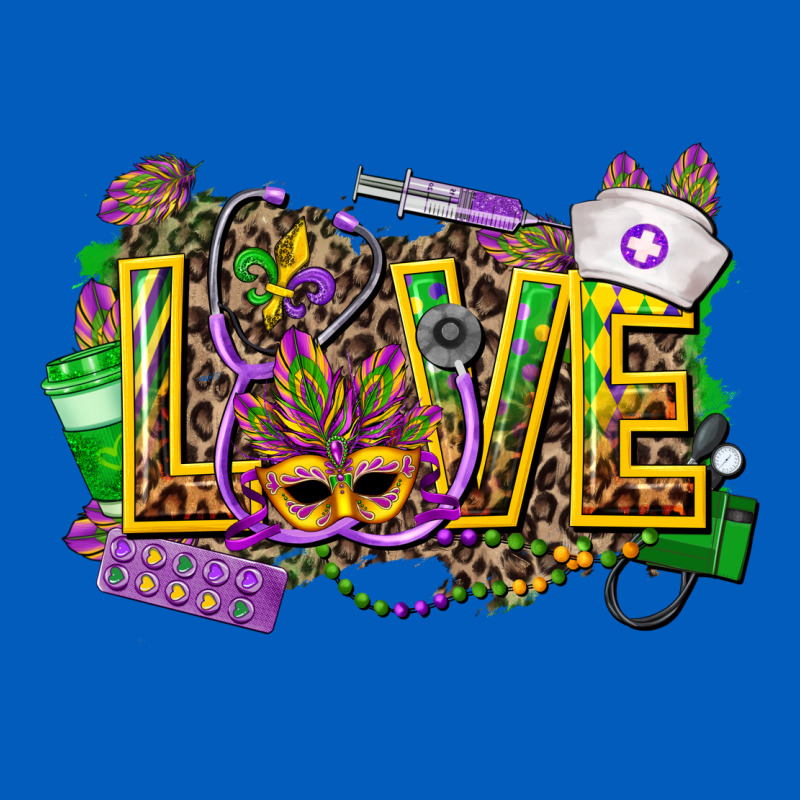 Mardi Gras Love Nurse Urban Hoodie by CowGirlArtShop | Teevron