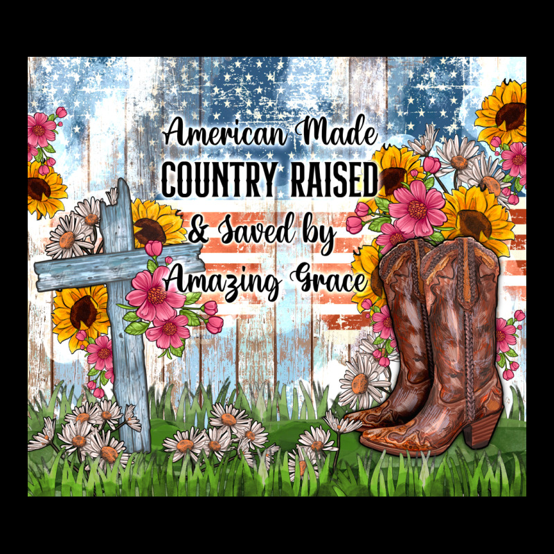 Christian Western American Made Country Raised Premium Tee by Zillion Design Studio | Teevron