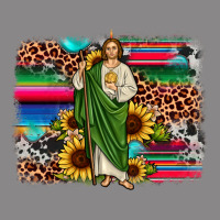 San Judas Leopard Cowhide Sunflower Background Vintage Tee | Teevron