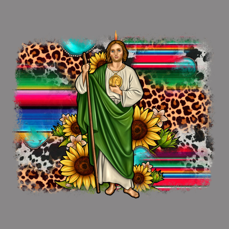 San Judas Leopard Cowhide Sunflower Background Vintage Tee by JahusDesignShop | Teevron