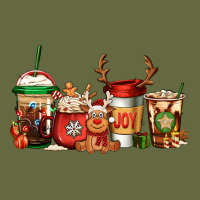 Reindeer Christmas Coffee Cups Long Sleeve Tee | Teevron