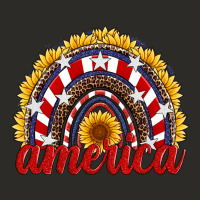 America Sunflower Rainbow Heavy Core Tee | Teevron