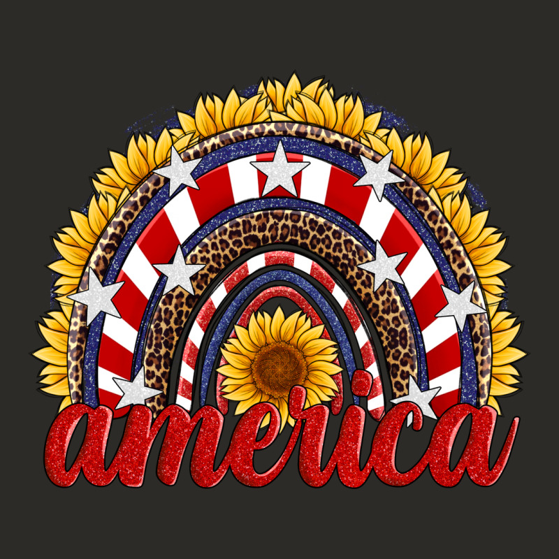 America Sunflower Rainbow Heavy Core Tee by Artiststas | Teevron