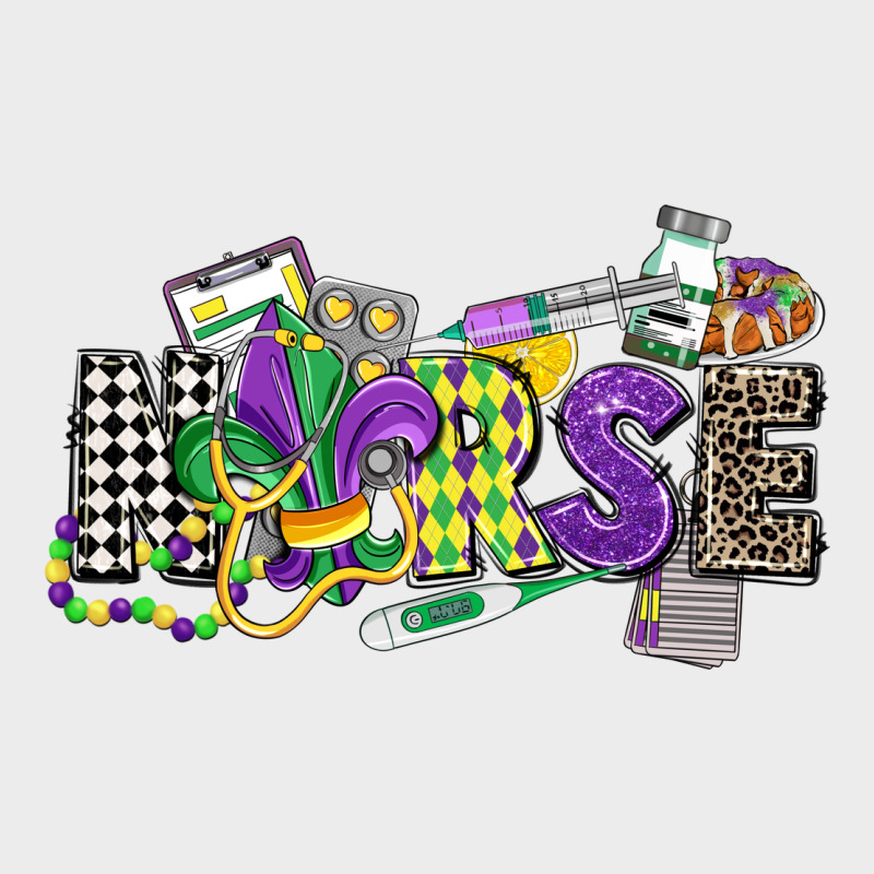Nurse Mardi Gras Urban Hoodie by CowGirlArtShop | Teevron