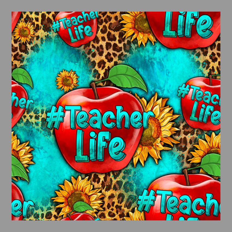 Teacher Apple Seamless Pattern Vintage Hoodie by HRA Design Shop | Teevron