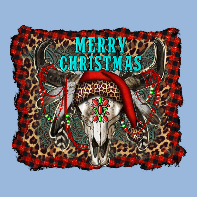 Merry Christmas Bull Skull Premium Hoodie by RanaPortraitStore | Teevron