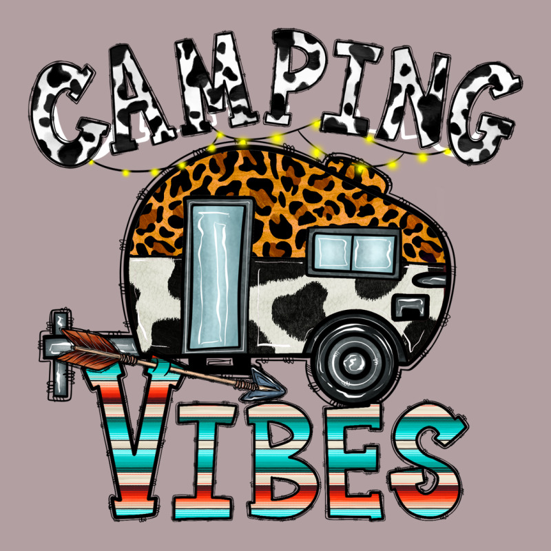 Camping Vibes Vintage Hoodie by CowhideDigitalArt | Teevron