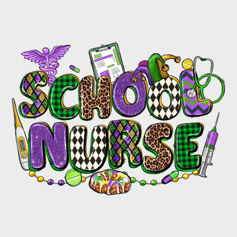 School Nurse Mardi Gras Urban Hoodie by CowGirlArtShop | Teevron