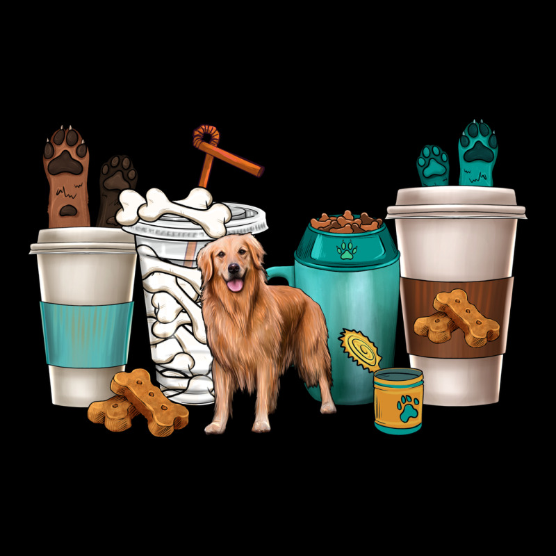 Golden Retriever Dog Coffee Cups Heavy Core Tee by texasbilliewilder | Teevron