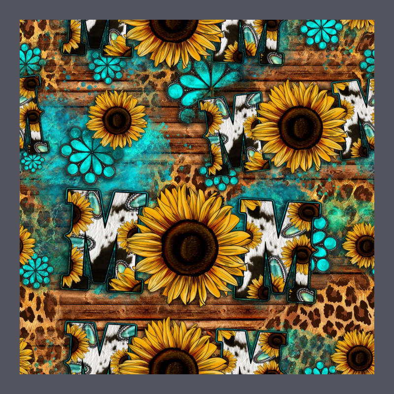 Sunflower Cowhide Mom Seamless Pattern Vintage Hoodie by HRA Design Shop | Teevron